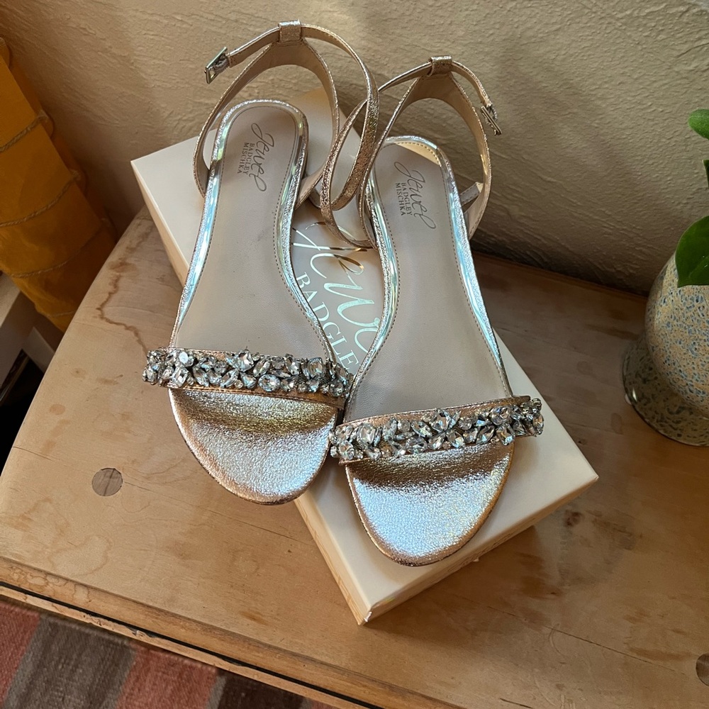 Badgley Miskcha rhinestone sandals